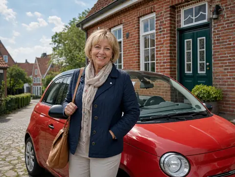 Verkäufer aus Bredstedt mit dem verkauften Fahrzeug